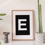 Personalised Initial, Alphabet Letter Art Print, thumbnail 1 of 2