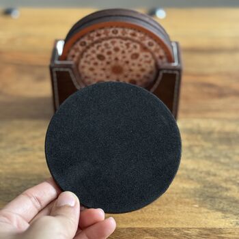 Set Of Six Coasters With Case, Indian Print, 11 of 12
