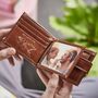 Dad Leather Tri Fold Wallet, thumbnail 3 of 9