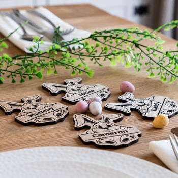 Personalised Easter Bunny Place Settings, 2 of 4
