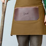 Personalised Leather And Canvas Gardening Apron, thumbnail 6 of 8