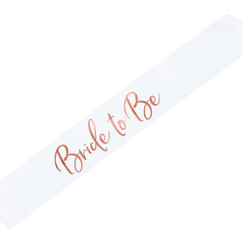 Bride To Be Satin Party Sash, 3 of 8