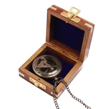 Personalised Two Inch Bronze Sundial Compass, 7 of 10