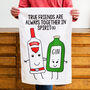 'Together In Spirits' Friendship Tea Towel, thumbnail 1 of 4