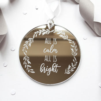 All Is Calm All Is Bright Bauble, 2 of 4
