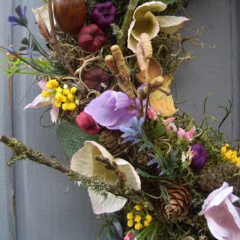 Spring Summer Hedgerow Wreath Door Wedding Home Decoration, 4 of 7