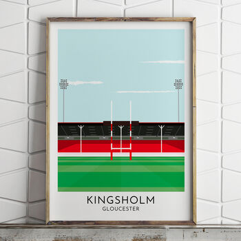 Custom Contemporary Print Of Any Rugby Stadium, 9 of 12