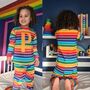 Personalised Rainbow Kids Pyjamas, thumbnail 1 of 8