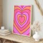 Colourful Heart Wall Art, thumbnail 3 of 4