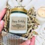 Personalised Happy Birthday Message Scented Soy Candle, thumbnail 2 of 5