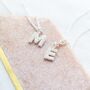 Dainty Pearl Initial Necklace, thumbnail 3 of 12