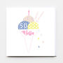 Happy Birthday Three Scoop Ice Cream Greeting Card, thumbnail 1 of 2