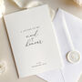 Luxury 'Letter To My Maid Of Honour On My Wedding Day' Card, Elegant Calligraphy Design, thumbnail 1 of 7