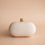 Asha Nude Pink Oval Clutch, thumbnail 5 of 6