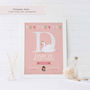 Personalised New Baby Girl Prints, thumbnail 3 of 5