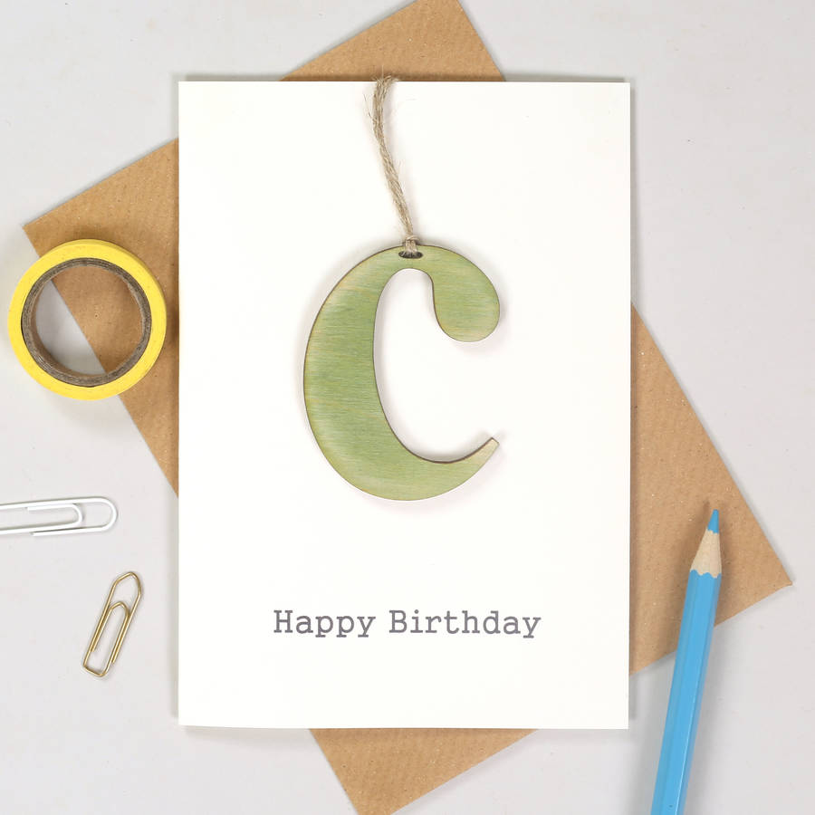 personalised keepsake letter birthday card by bombus ...