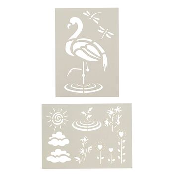 Flamingo T Shirt Painting Stencil Gift Kit, 4 of 10