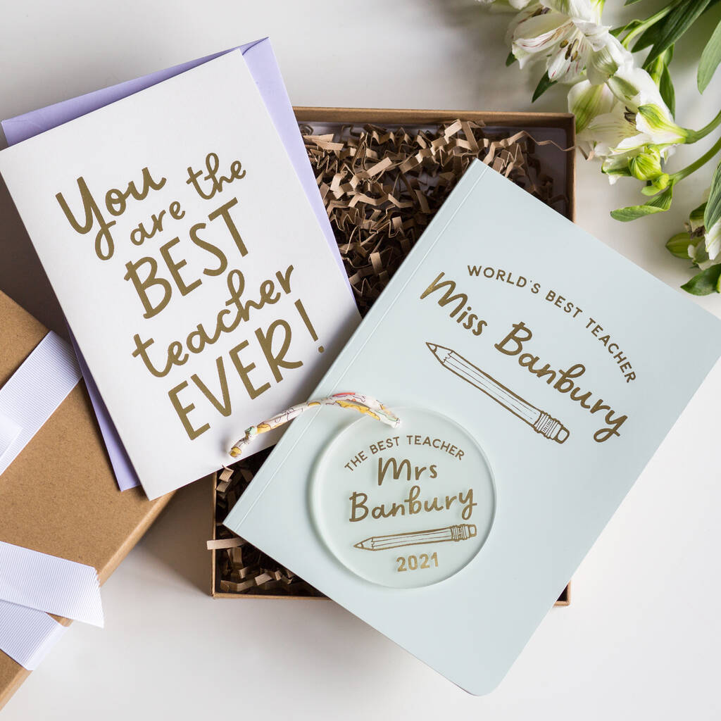 Personalised Best Teacher Gift Set By Nina Thomas Studio ...