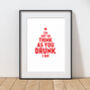Personalised I'm Not As Think As You Drunk I Am Print, thumbnail 6 of 10