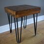 Square Reclaimed Wooden Side Table, thumbnail 1 of 10
