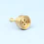 G Decor Luxury Solid Brass Button Door Knobs, thumbnail 3 of 5