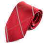 Prestige Red Windowpane Check Silk Tie 8cm, thumbnail 1 of 3