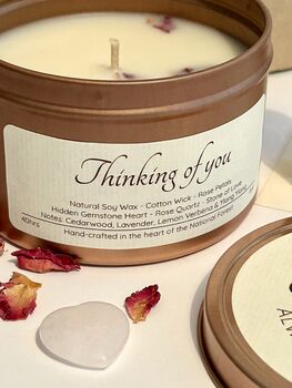 Horse Sympathy Candle Gift Set With Hidden Gemstone Heart, 8 of 11