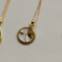 Personalised Wishbone Necklace Gold Vermeil / Sterling Silver, thumbnail 4 of 5