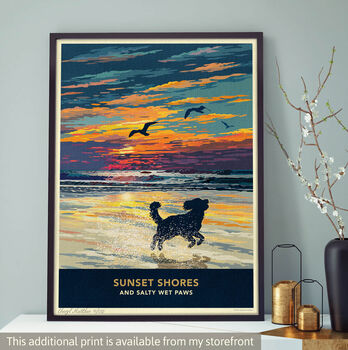 Two Cockapoos Limited Edition Beach Fun Gift Print, 8 of 12