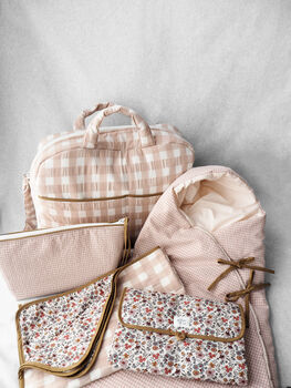 Pink Macro Check Camelia Handmade Bag, 4 of 4