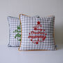 Personalised Plaid Pattern Christmas Cushion, thumbnail 3 of 5