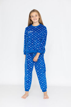 Children's Personalised Christmas Snowflake Pyjamas, 7 of 10