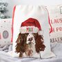 Springer Spaniel Dog Christmas Sack, thumbnail 1 of 2