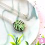 Houseplant Leaf Wooden Charm Chain Necklace, thumbnail 6 of 12