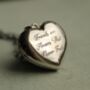Chunky Silver Heart Locket Necklace, thumbnail 1 of 8