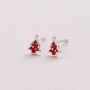 Christmas Tree Earrings In Mini Stocking, thumbnail 4 of 5