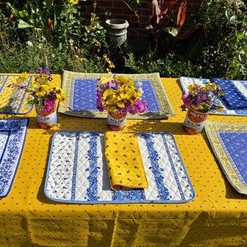 Quilted Cotton Provencal Placemats, 7 of 7