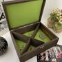 Large Personalised Message Wooden Jewellery Box, thumbnail 9 of 10