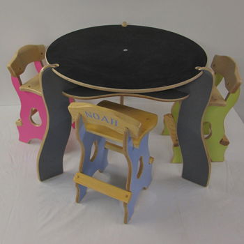 Child's Wooden Table And Chair Set, 4 of 4