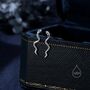 Snake Crawler Earrings In Sterling Silver, thumbnail 1 of 10