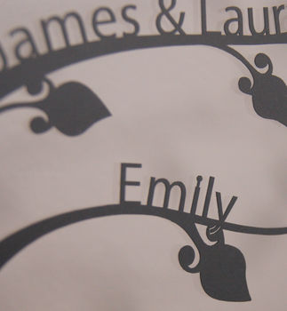 Personalised Traditional Family Tree Papercut, 2 of 5
