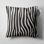 Zebra Pattern Black And White Cushion Cover, thumbnail 5 of 7