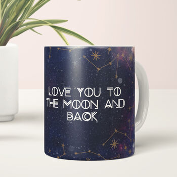 Personalised Love You To The Moon And Back Coffee Mug, 2 of 4