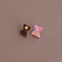 Hourglass Time Colourful Laser Acrylic Stud Earrings, thumbnail 4 of 7