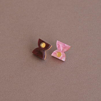 Hourglass Time Colourful Laser Acrylic Stud Earrings, 4 of 7