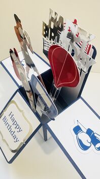 Personalisable Boxing Themed 3D Greeting/Gift Card, 6 of 7