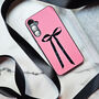 Black Ribbon Personalised Phone Case, thumbnail 1 of 5