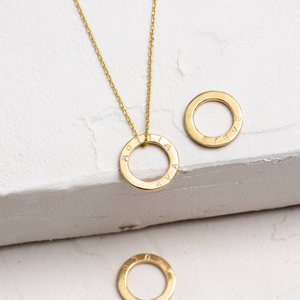 Teeny Tiny Gold Circle Necklace, 1 of 7