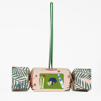 Cricket Bamboo Socks Men's Christmas Cracker Hanging Tree Decoration, 3 of 5