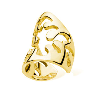 Tall Splash Ear Cuff In Gold Vermeil, 2 of 3